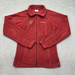 Columbia WL6439 Womens Small USC South Carolina Gamecocks Baseball Fleece Jacket